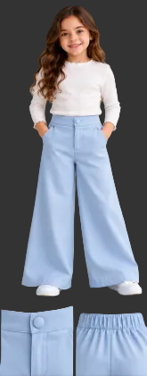 Pantalon CHINO fille en gabardine