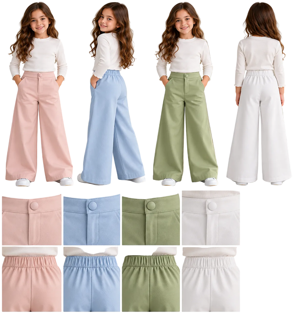 Pantalon CHINO fille en gabardine
