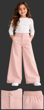 Pantalon CHINO fille en gabardine