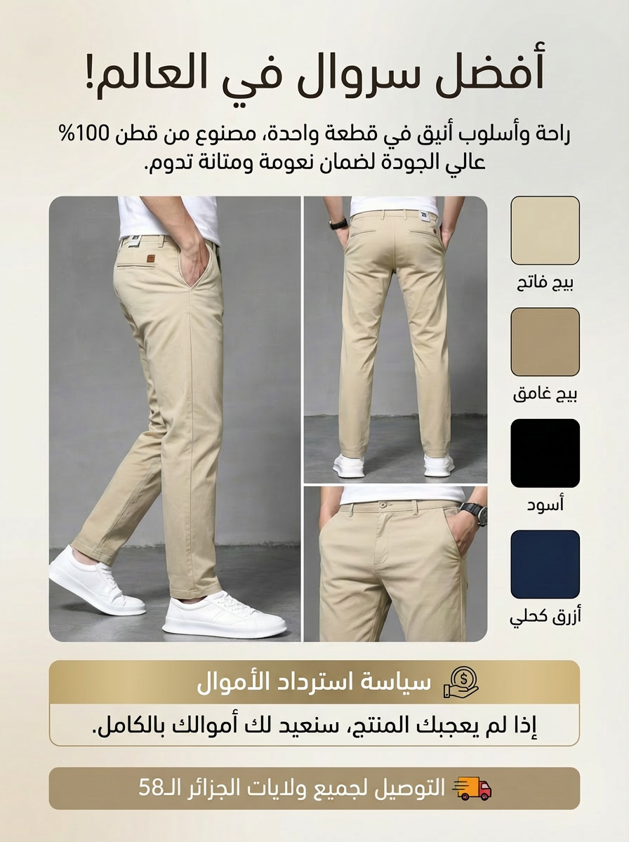 Pontalon CHINO Homme premium