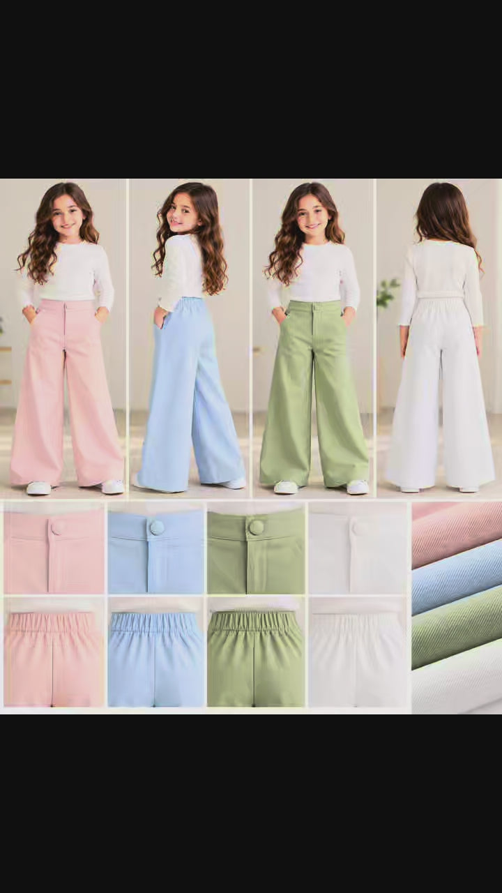 Pantalon CHINO fille en gabardine